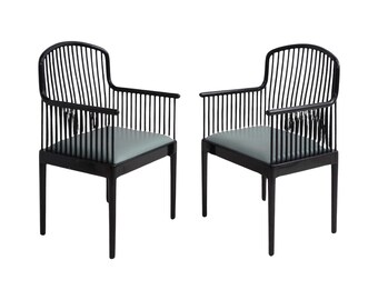 Pair of Andover Lacquered Chairs by Stendig, 1980s