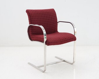 Chrome Flatbar Cantilever Chair, 1970s