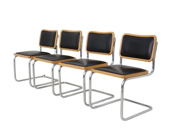 Black Vinyl Cesca Chairs