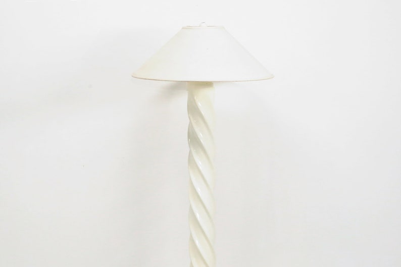 Lacquered Twist Floor Lamp, 1980s
