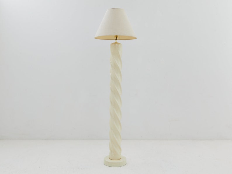Lacquered Twist Floor Lamp, 1980s