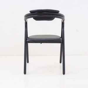 Black Sculptural Dining Chair, 1990s