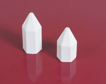 Polygon Salt + Pepper Shakers