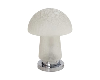 Glass Mushroom Table Lamp, 1970s