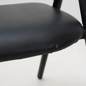 Black Sculptural Dining Chair, 1990s