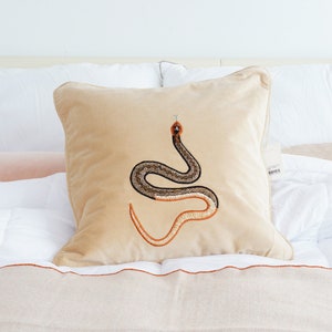 Cobra Velvet Pillow