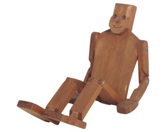 Articulated Wood Figure by Don Ellefson, 1980s