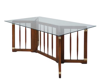 Spindled Wood Dining Table