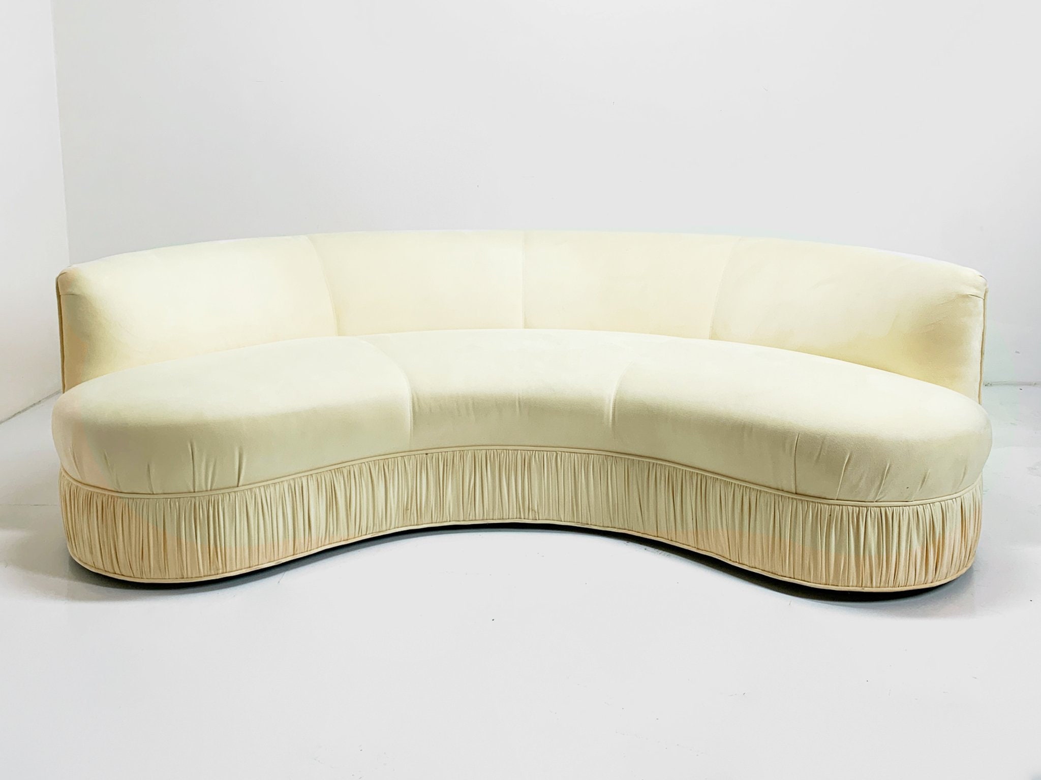 Cream Curved Sofa Etsy
