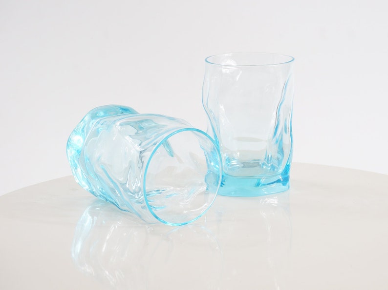 Pair of Blue Crinkle Glasses