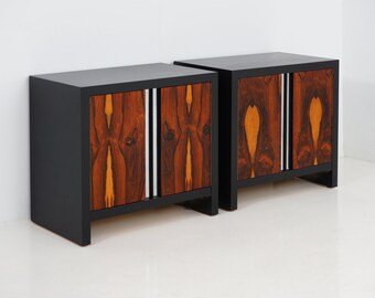 Pair of Rosewood & Laminate Nightstands, 1970s