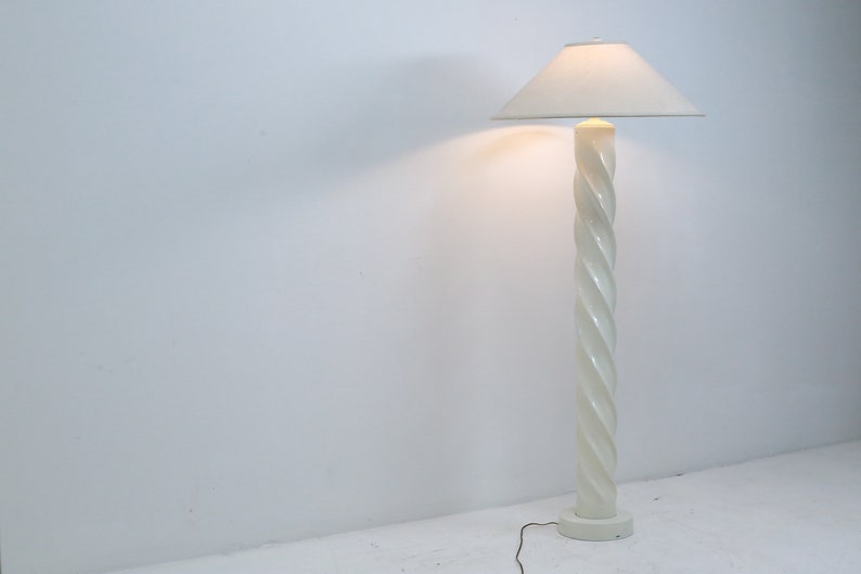 Lacquered Twist Floor Lamp, 1980s