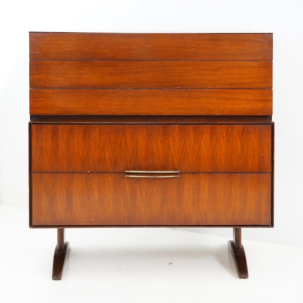 Midcentury Walnut Highboy, 1970s