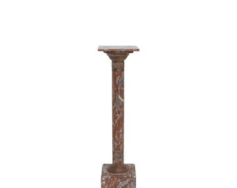 Rouge Marble Pedestal