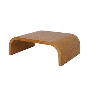 Large Oak Waterfall Coffee Table