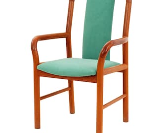 Pair of Bentwood Teak Chairs, 1970s