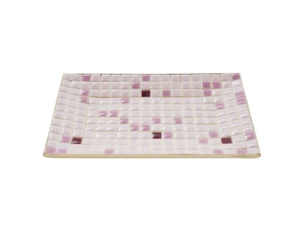 Pink Mosaic Catchall Tray, 1960s