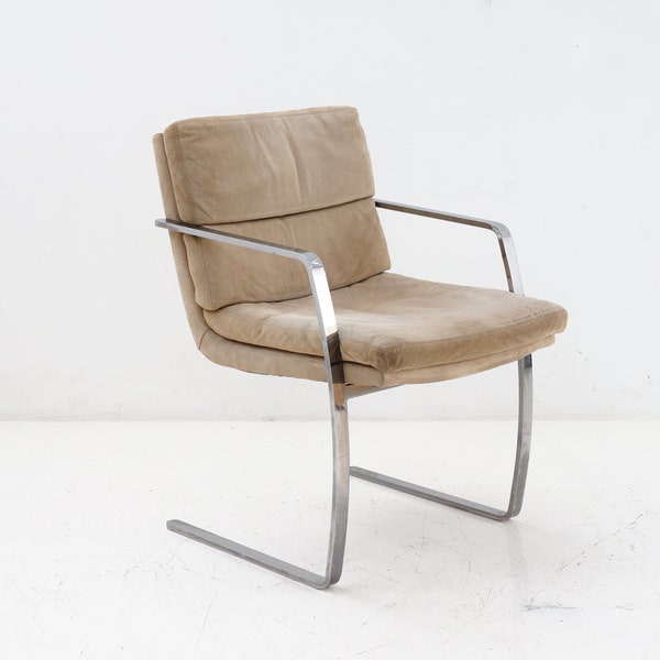 BRNO Style Chrome Cantilever Chair, 1970s