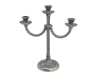 Twisted Three Flame Candelabra