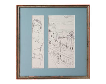 Girl by a Window, 23x22