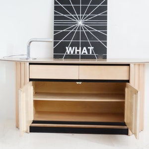 Cerused Oak Console Table, 1990s