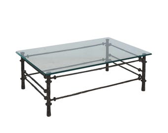 Brutalist Glass Coffee Table