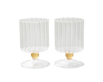 Pair of Short Stemmed Chalices