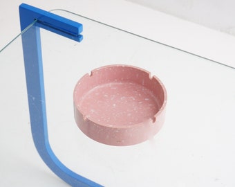 Pink Round Ashtray, 1980s