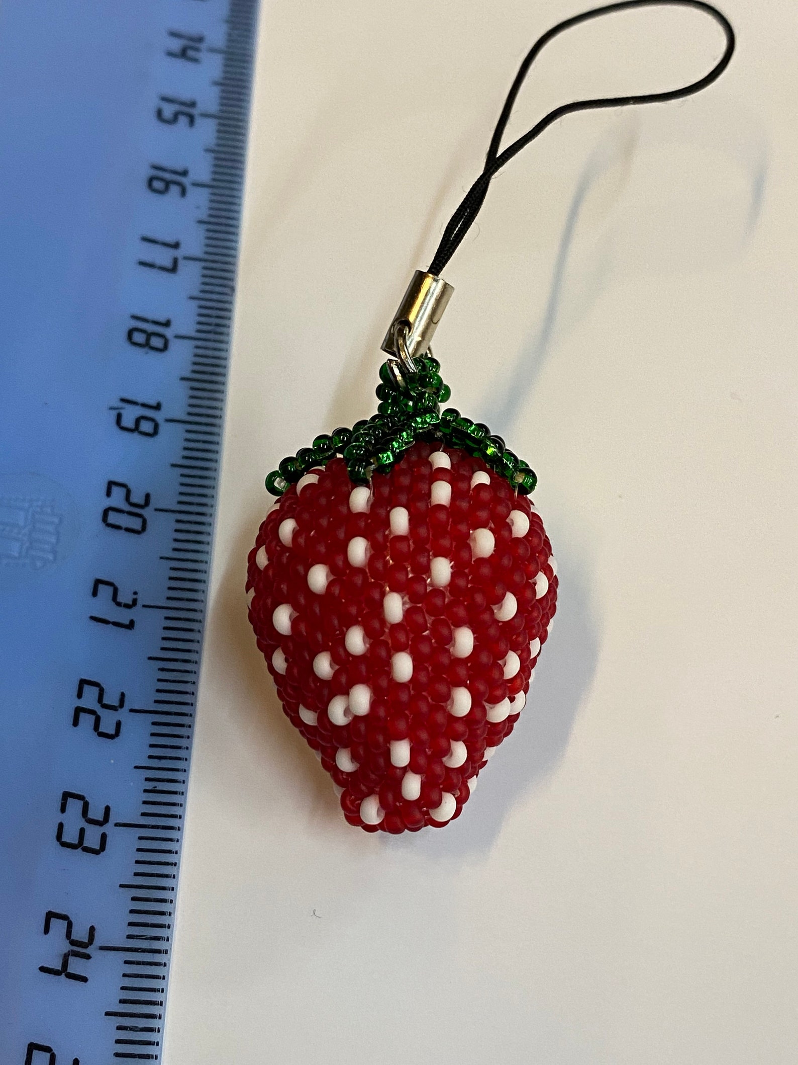Strawberry decor. Strawberry keychain and toy. Red strawberry Etsy
