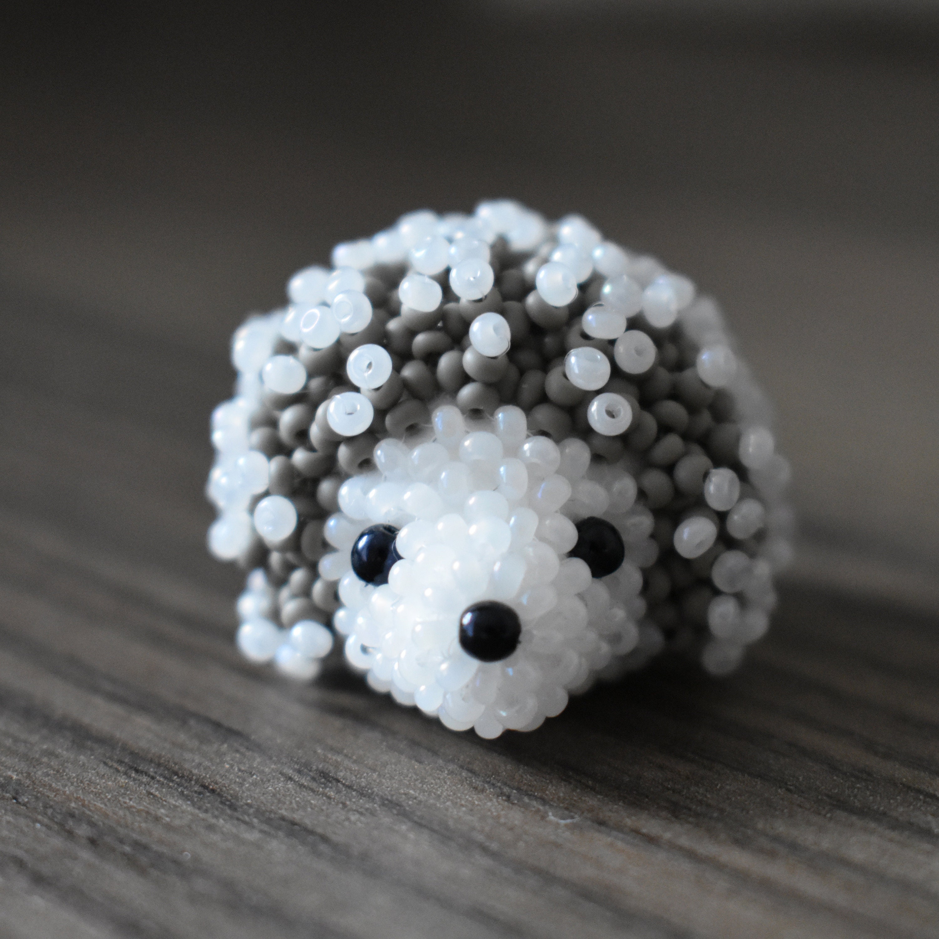 3D Bead Pattern 3d Beading Hedgehog Tutorial Easy Beaded Etsy UK