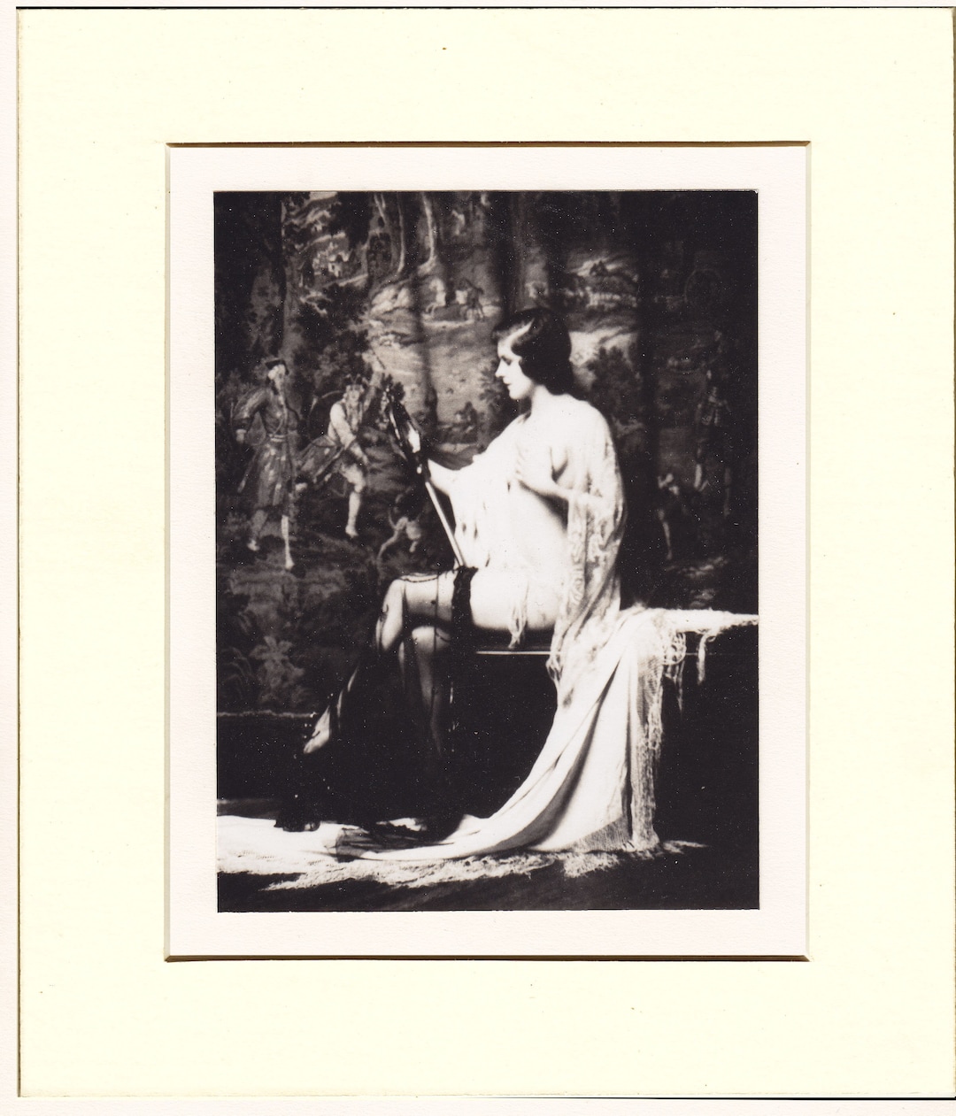 Vintage Nude Woman Photo by Alfred Cheney Johnston Ziegfeld Photo