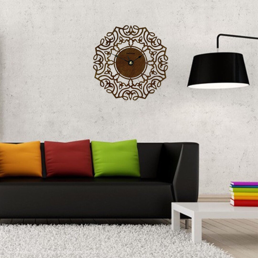 Wooden Wall Clock C073O Handmade Clock Vintage Wall Etsy