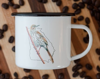 Georgia State Bird Camp Mug 10 oz. (Black Rim)