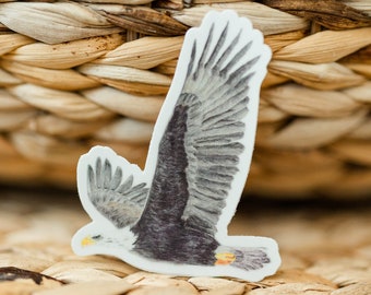 Eagle Sticker National Bird Sticker Birdwatcher Waterproof Vinyl Art Sticker Decal Bald Eagle Vinyl Sticker