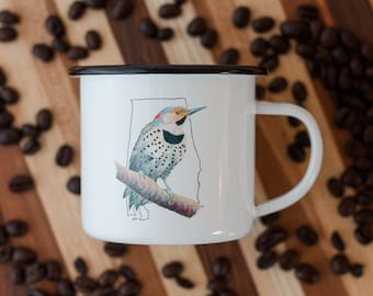Yellowhammer Bird Camping Mug Gardening Gift for Mom Gift for Dad Bird Lover Gift Ideas Bird Mug Unique Coffee Mug Alabama State Bird Mug