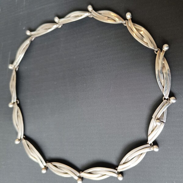 Fint vintage halsband i mexikansk modern stil i Taxco, Mexiko