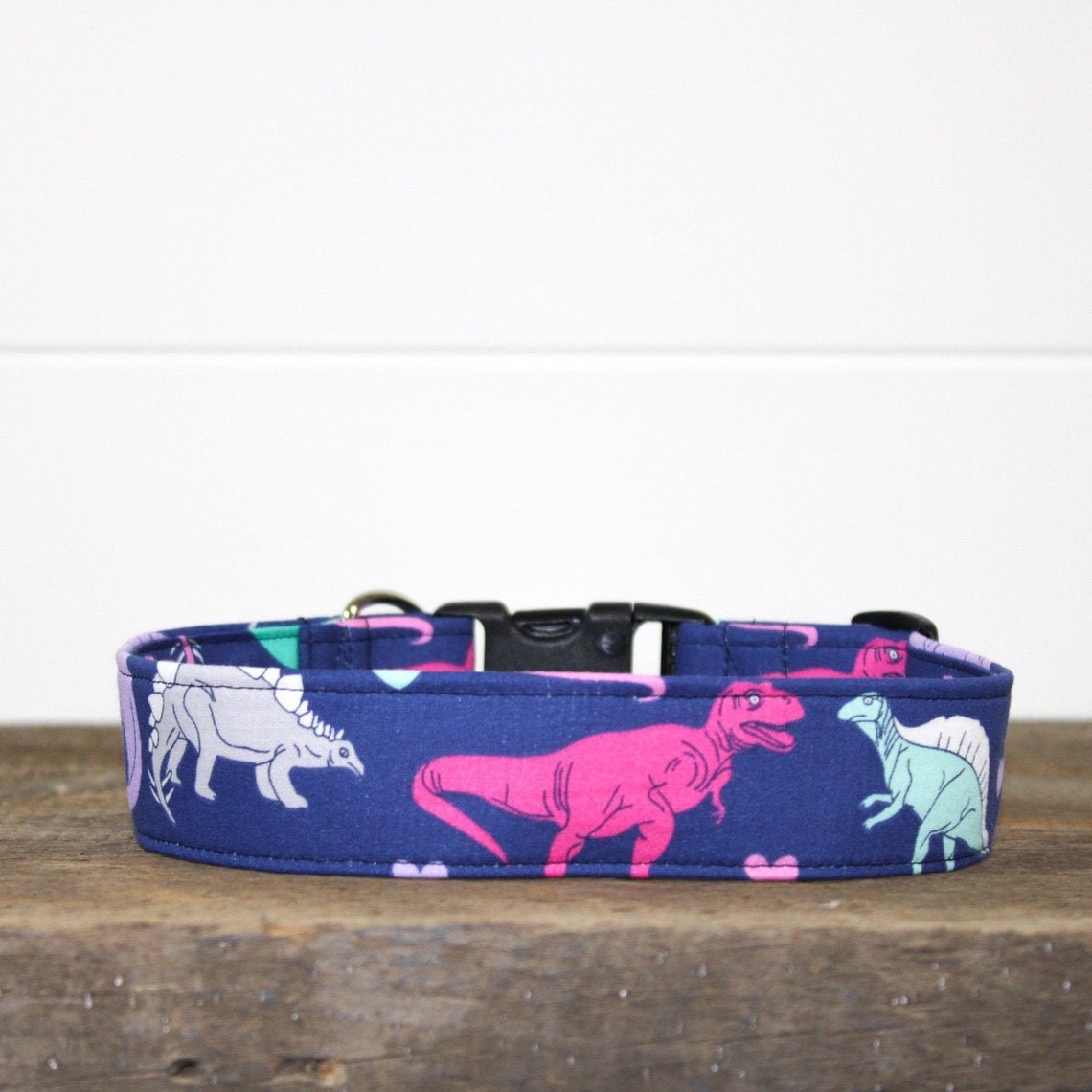 Dog Collar/ Fabric Dog Collar/ Dinosaur Dog Collar/bright Dog Etsy