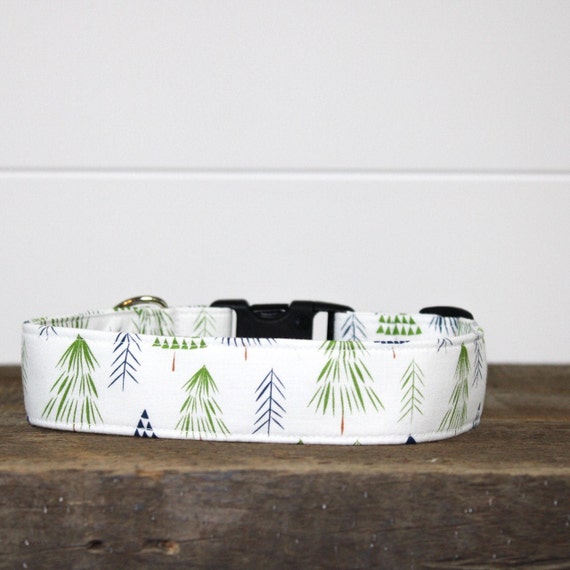 Dog Collar/ Trees Dog Collar/ Summer Dog Collar/ Outdoor Dog Etsy