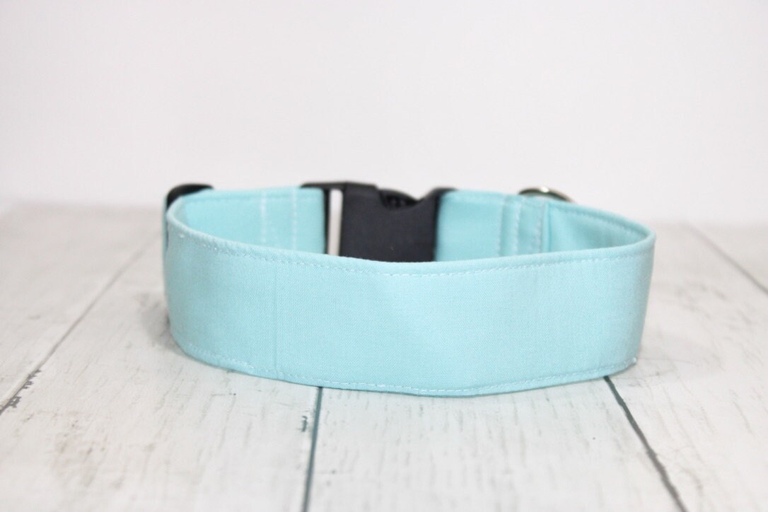 Dog Collar/ Light Blue Dog Collar/ Blue Dog Collar/ Solid Dog Etsy