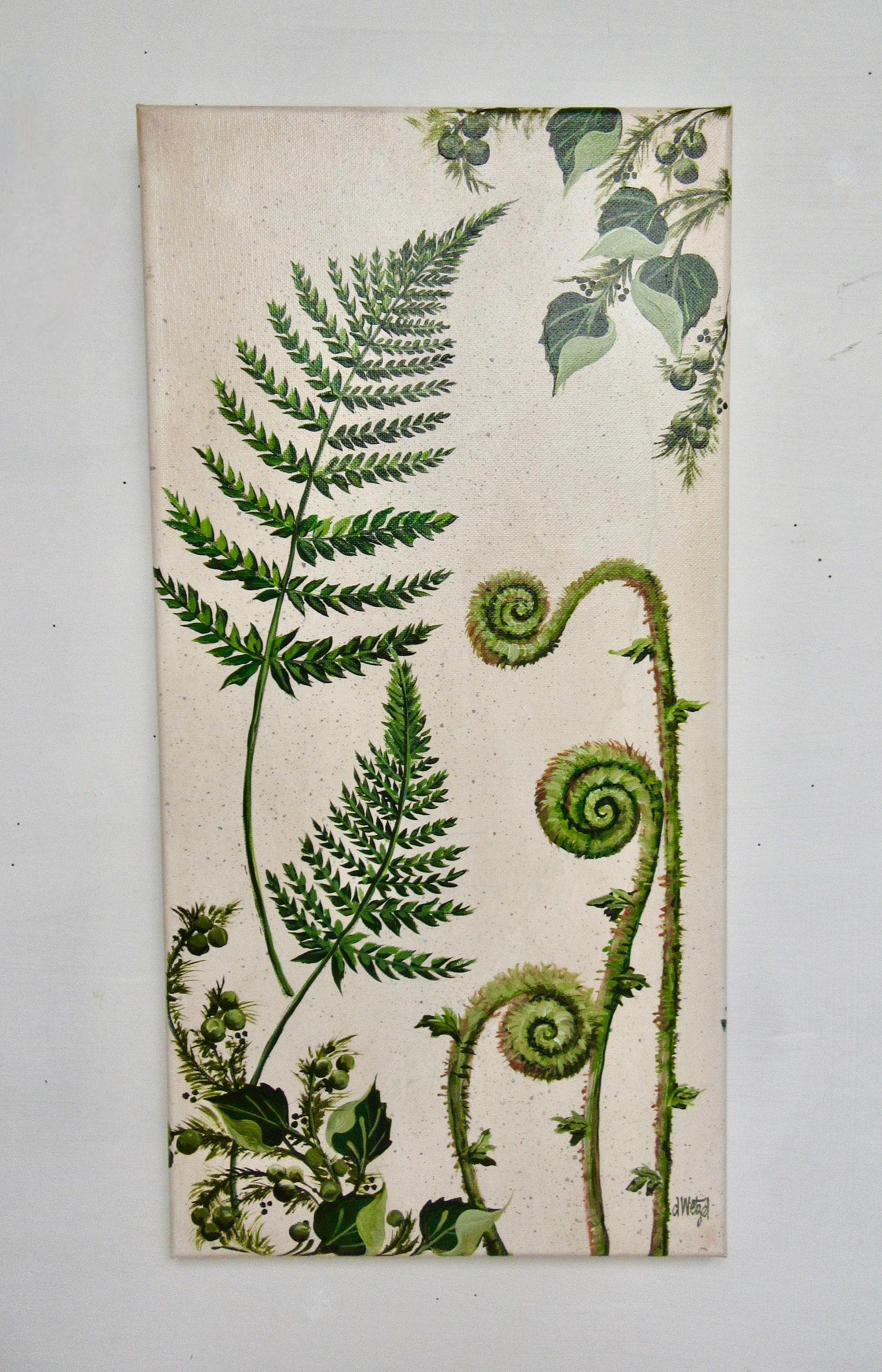 Fern Painting Etsy