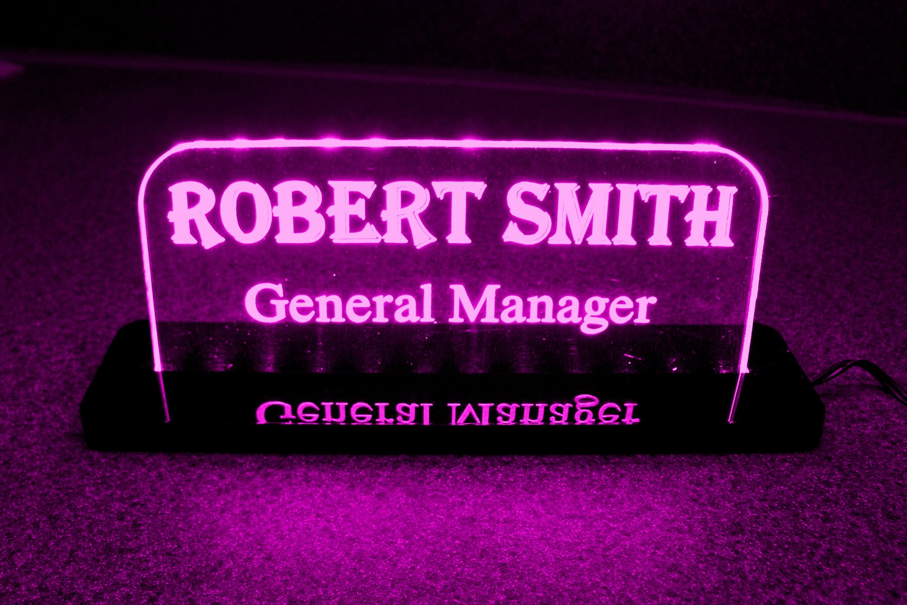 Custom LED Desk Sign Made to Order Great for any office Etsy
