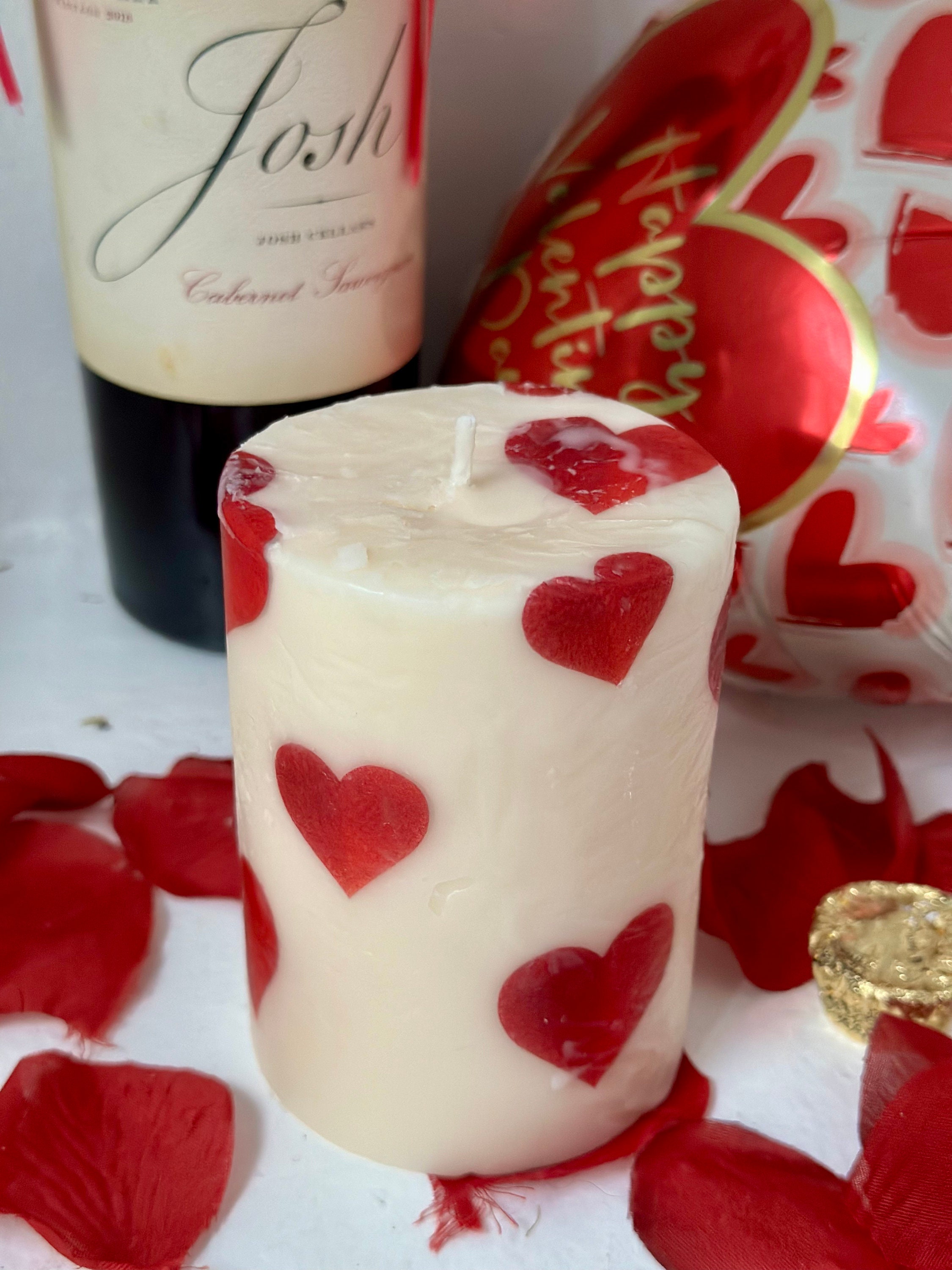 Handmade Gifts Hearts Valentine s Day Short Decorative Candle Etsy handmade-gifts-hearts-valentine-s-day-short-decorative-candle-etsy