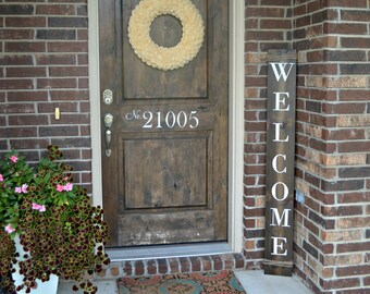 Welcome sign - Front Porch Decor - Farmhouse Decor - Farmhouse Sign