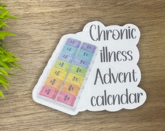 Chronic Illness Advent Calendar Sticker, Pots Awareness