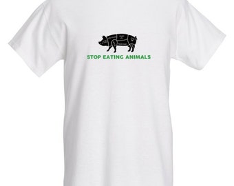 STOP EATING ANIMALS (pig)