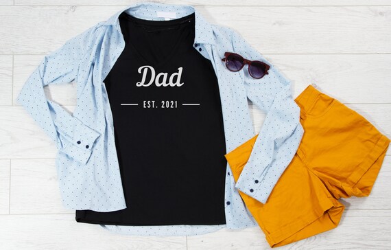Dad Est. 2021 Shirt Papa Shirt 2021 