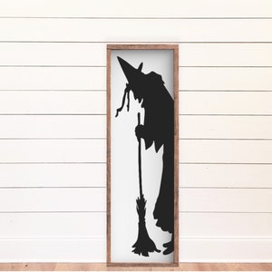 Halloween Witch Farmhouse Style Sign Available in 2 Sizes, Witch Sign, Farmhouse Halloween, Halloween Signs, Fall Sign, Fall Decor