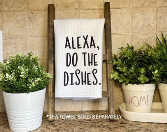 Ladder for Tea Towels 8.75&quot;x16&quot;. Tea Towel Ladder, Farmhouse Kitchen, Kitchen Decor, Wood Ladder, Kitchen Display Ladder, Dish Towel Ladder