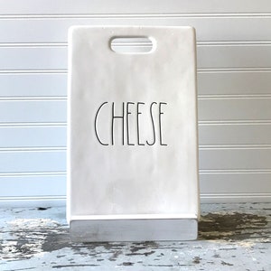Wood Stand for Rae Dunn Cheeseboard 8&quot;x4&quot;x8&quot;. Farmhouse riser, Wood stand, Farmhouse stand, Plate stand, Counter stand, Pottery stand