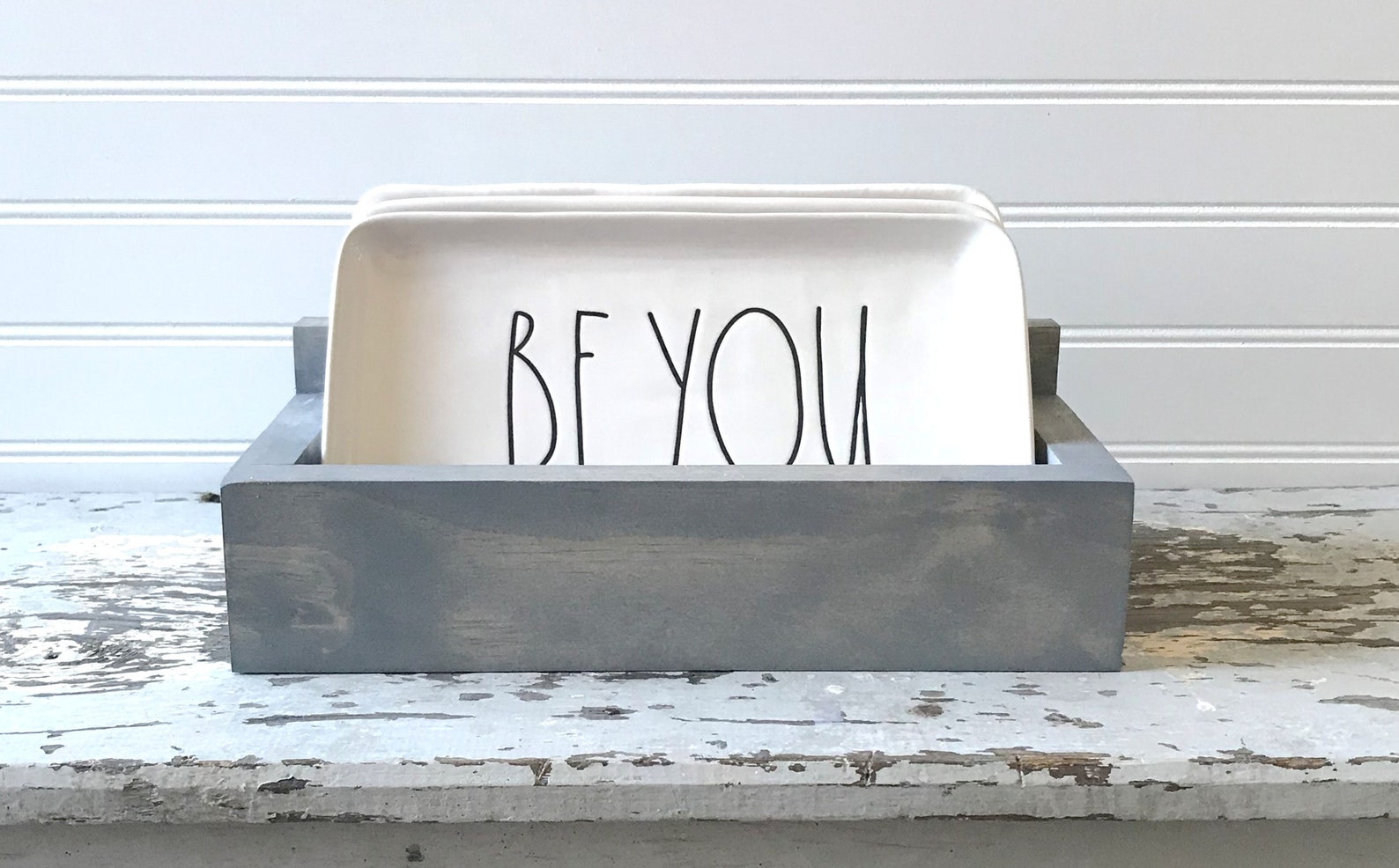 Wood Box Holder for Rae Dunn Trinket Trays. Wood Tray Stand Etsy